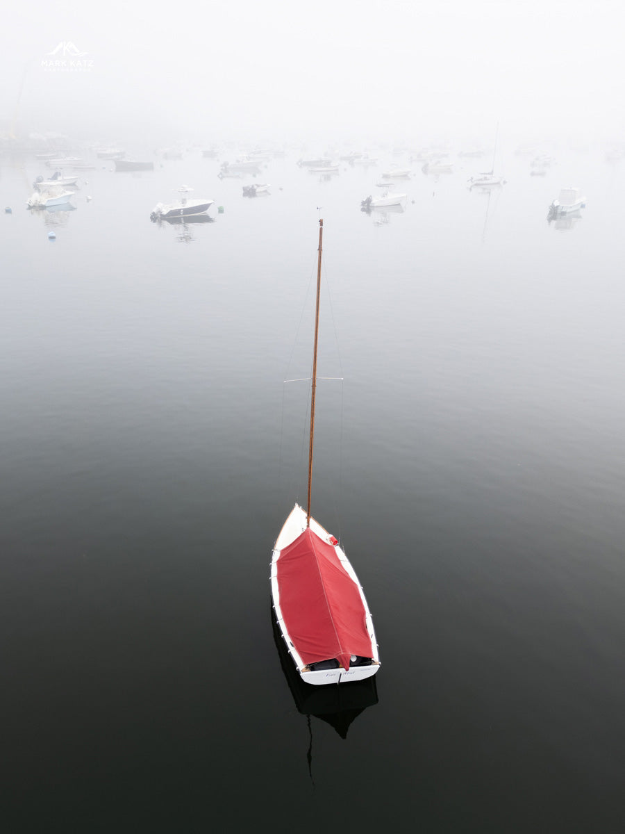 Racer's Row in the fog