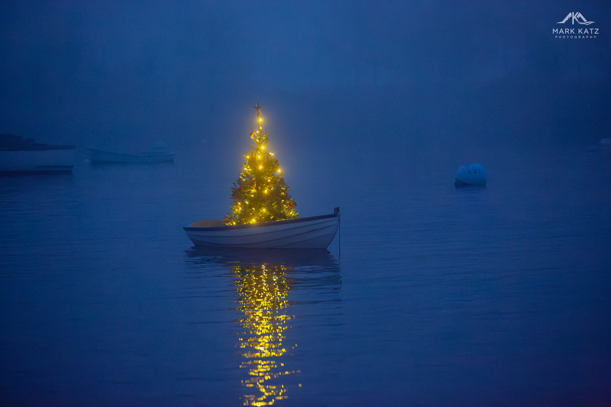 First Harbor Company Boat during blue hour