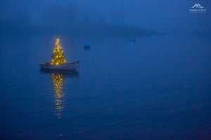 First Harbor Company Boat during blue hour