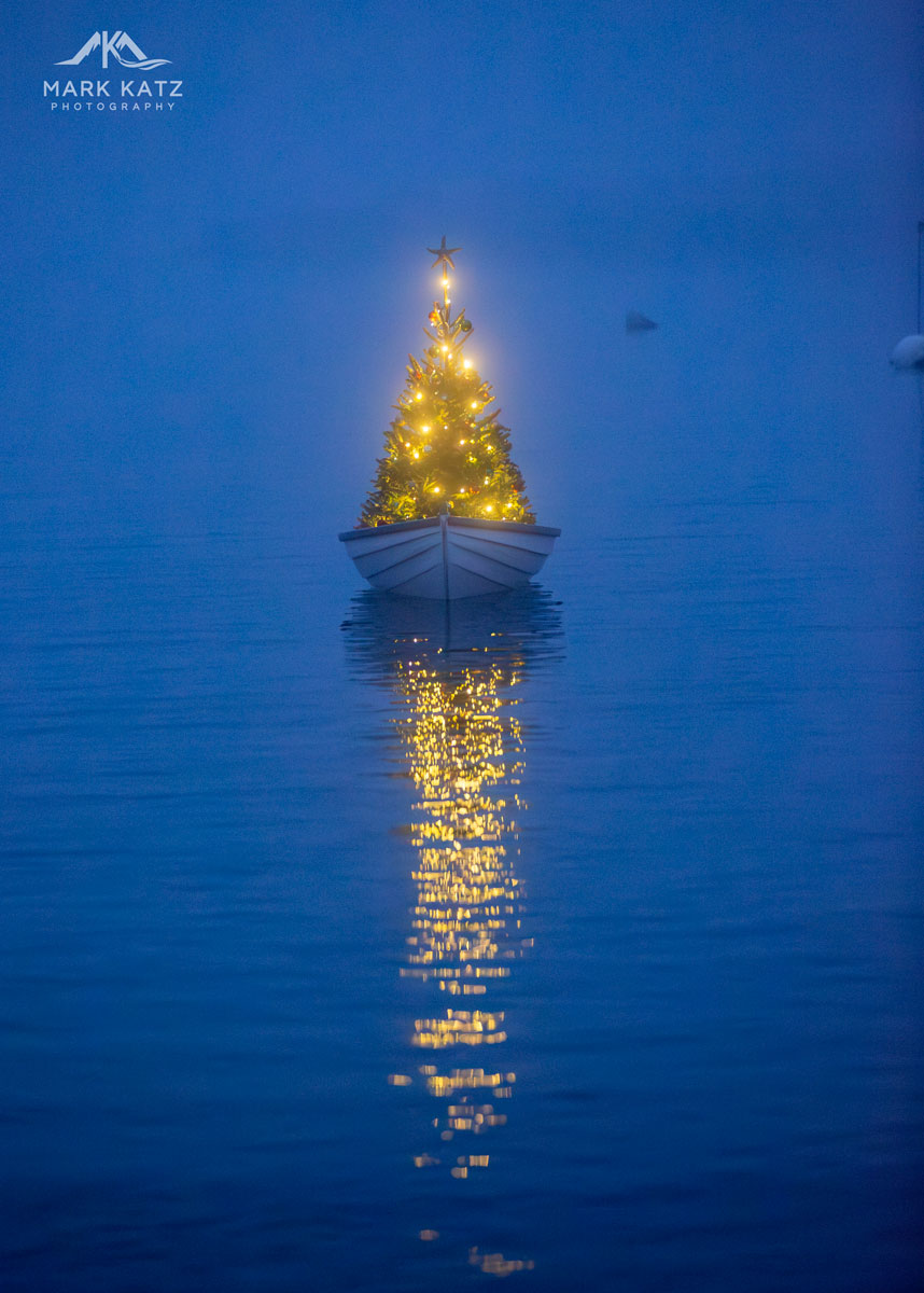 First Harbor Company Boat during blue hour