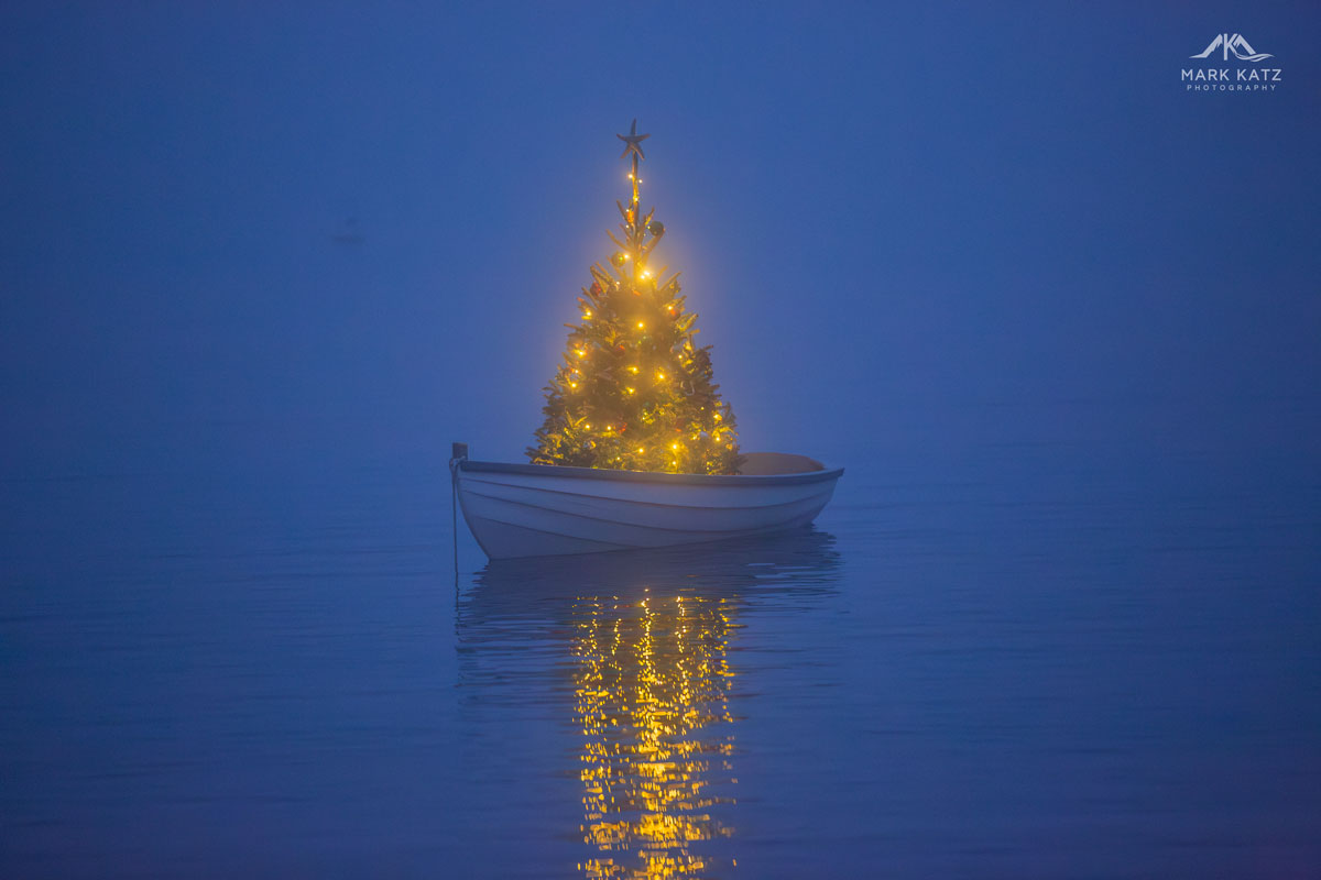 First Harbor Company Boat during blue hour