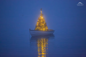 First Harbor Company Boat during blue hour