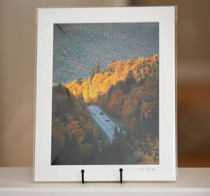 Matted print of Vermont during fall foliage by Mark Katz Photography