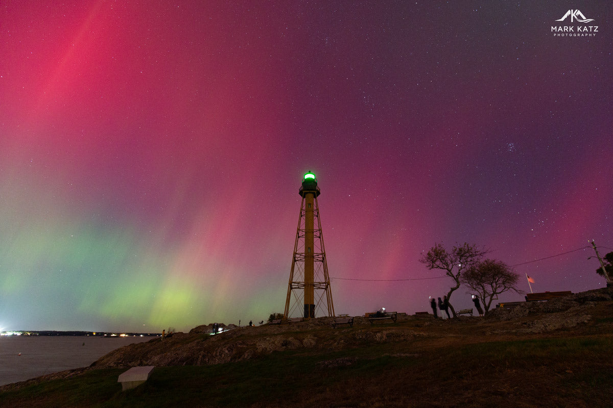 Aurora Borealis over Marblehead, MA by Mark Katz Photography