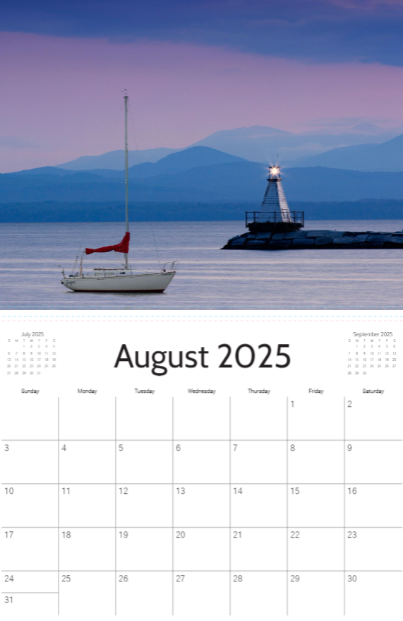 2025 Vermont Calendar