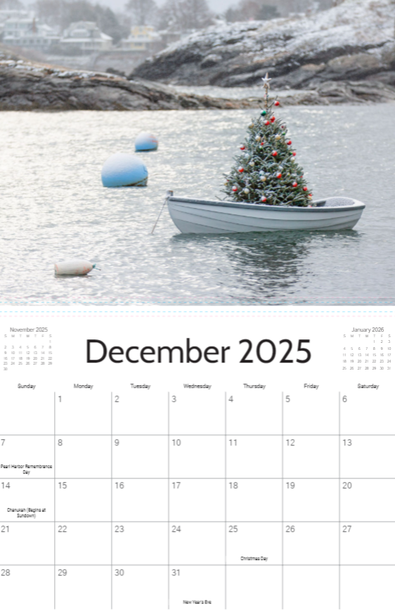 2025 Marblehead Calendar-Mark Katz Photography