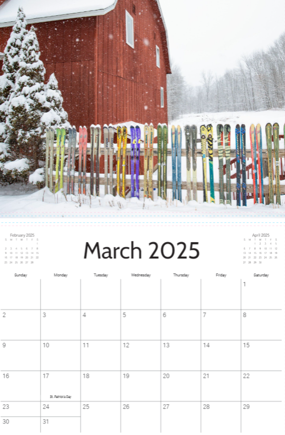 2025 Vermont Calendar-Mark Katz Photography
