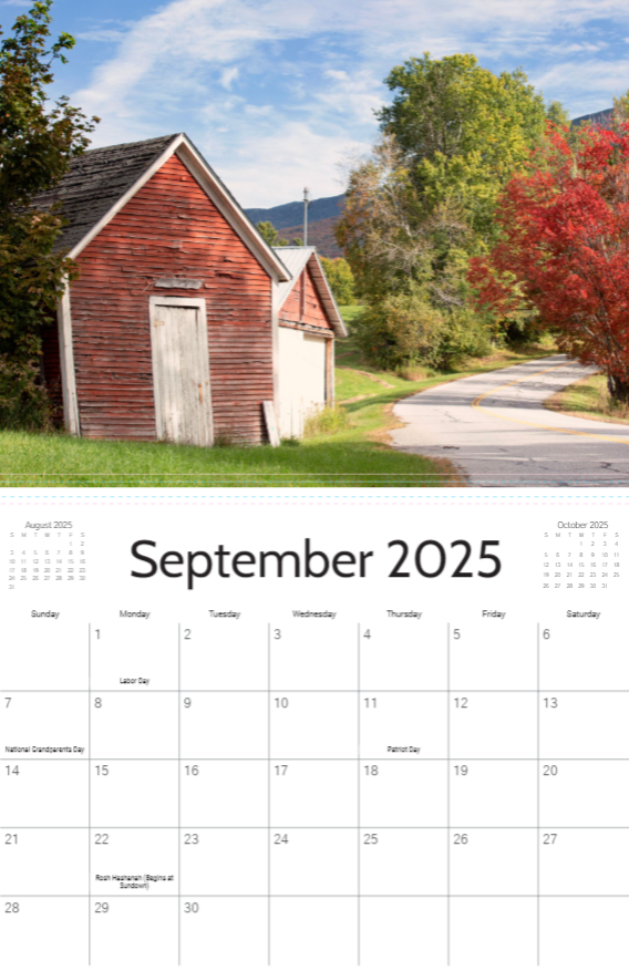 2025 Vermont Calendar-Mark Katz Photography