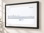 802 in Flat Black frame with white archival mat
