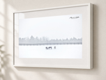 802 in Gallery White frame with white archival mat