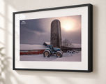 Agri-Glow in Gallery Black frame with white archival mat
