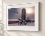 Agri-Glow in Gallery White frame with white archival mat