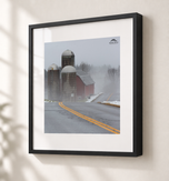 Back Roads in Gallery Black frame with white archival mat