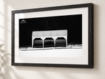 Vermont DNA in Ebonized Oak frame with white archival mat