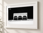 Vermont DNA in Flat White frame with white archival mat