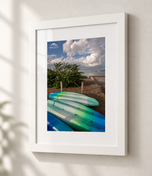 Carefree Zone in Flat White frame with white archival mat
