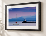 Champlain Siren in Ebonized Oak frame with white archival mat
