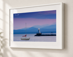 Champlain Siren in Gallery White frame with white archival mat