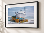 Coastal Winters in Gallery Black frame with white archival mat