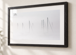 Dense Fog in Ebonized Oak frame with white archival mat