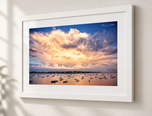 Detonation in Flat White frame with white archival mat
