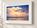 Detonation in Gallery White frame with white archival mat