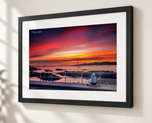 Dreaming in Flat Black frame with white archival mat
