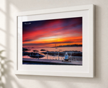 Dreaming in Flat White frame with white archival mat