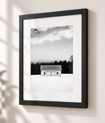 Epiphany in Flat Black frame with white archival mat