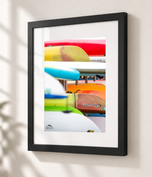 Fiesta in Flat Black frame with white archival mat