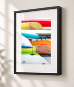 Fiesta in Gallery Black frame with white archival mat