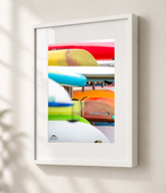 Fiesta in Gallery White frame with white archival mat