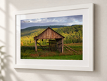 Gateway in Flat White frame with white archival mat