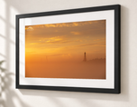 Golden Fog in Flat Black frame with white archival mat