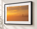 Golden Fog in Gallery Black frame with white archival mat