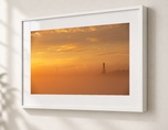 Golden Fog in Gallery White frame with white archival mat