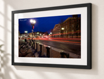 Harvard Square in Flat Black frame with white archival mat
