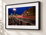 Harvard Square in Gallery Black frame with white archival mat