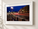Harvard Square in Gallery White frame with white archival mat