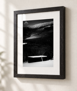 Ladder to Nowhere in Ebonized Oak frame with white archival mat