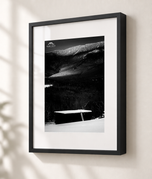 Ladder to Nowhere in Gallery Black frame with white archival mat