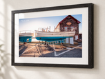 Light Splash in Ebonized Oak frame with white archival mat