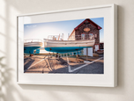 Light Splash in Gallery White frame with white archival mat