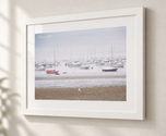 Morning Mood in Flat White frame with white archival mat