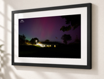 Northern Lights in Marblehead in Flat Black frame with white archival mat