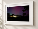 Northern Lights in Marblehead in Flat White frame with white archival mat