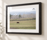 Prelude to Winter in Ebonized Oak frame with white archival mat