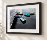 Pura Vida in Ebonized Oak frame with white archival mat