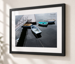 Pura Vida in Flat Black frame with white archival mat