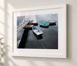Pura Vida in Flat White frame with white archival mat